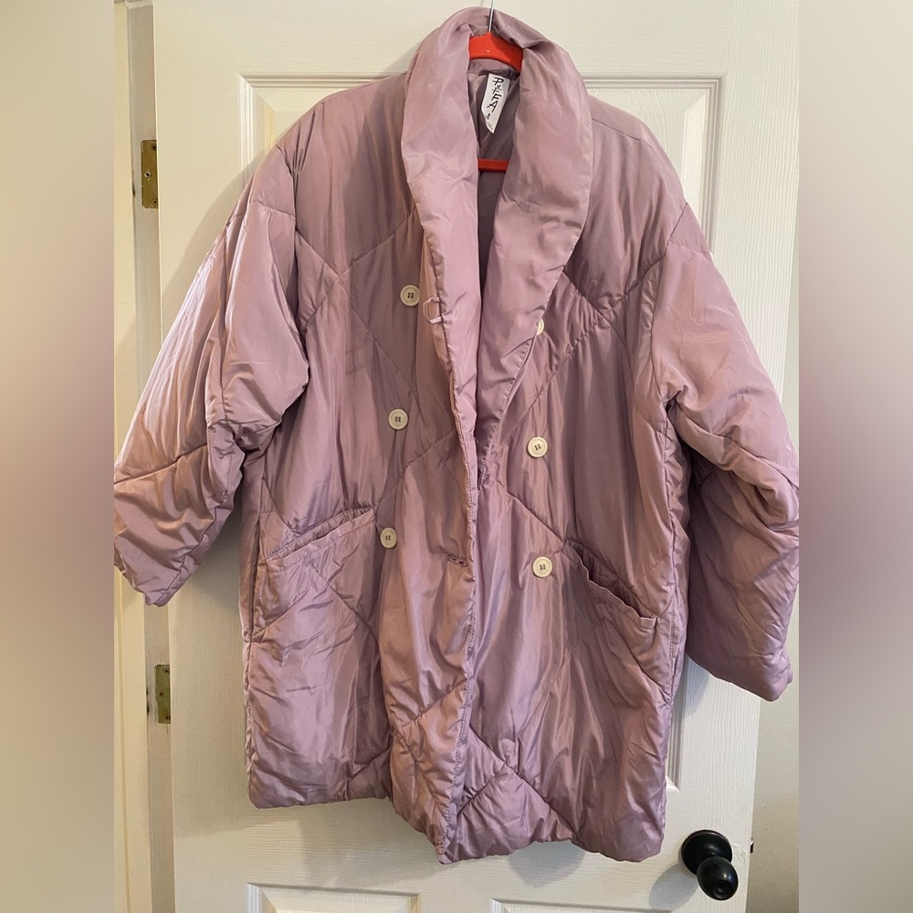 Free People Lavender Puffer Jacket